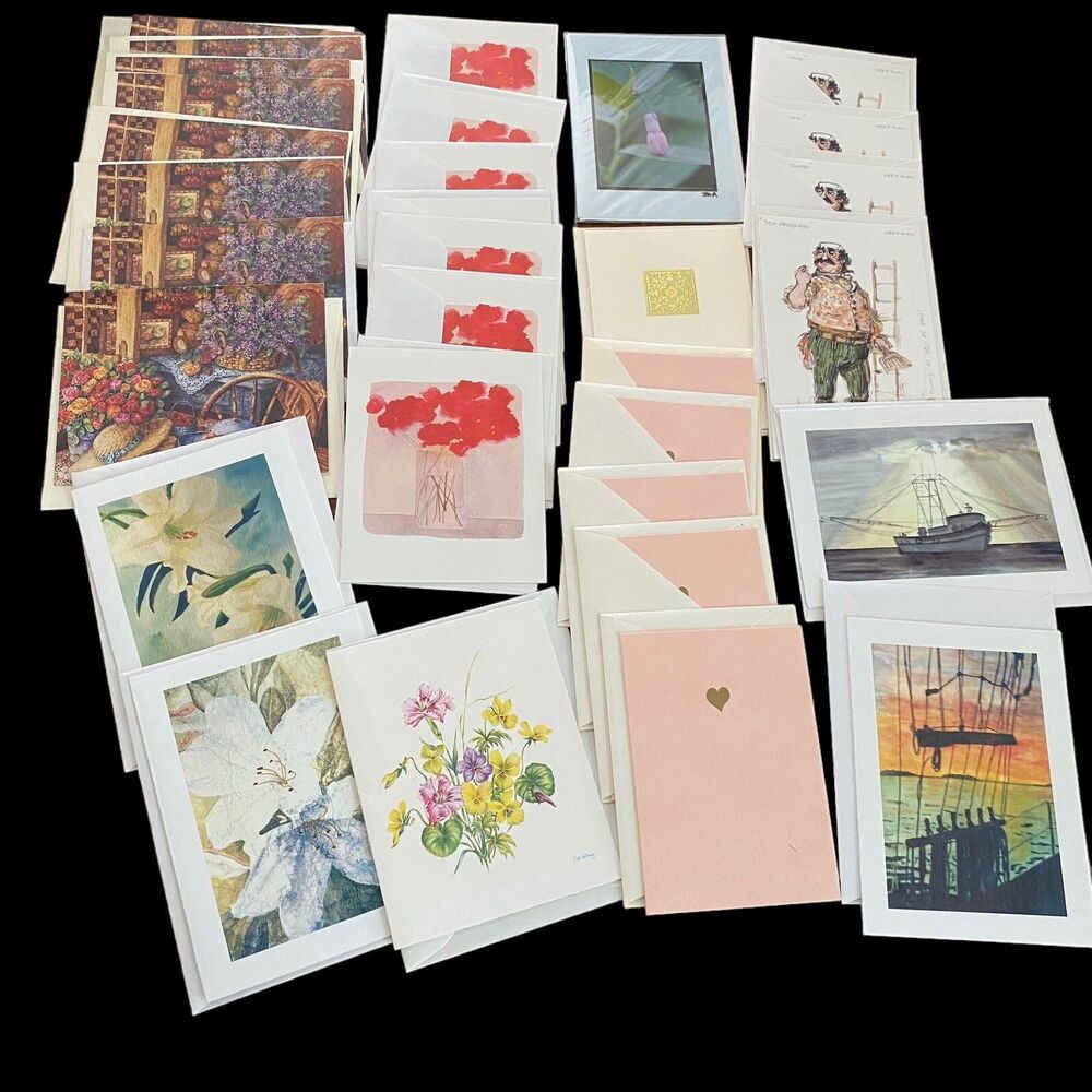 Lot of 31 Assorted Note Cards Blank
